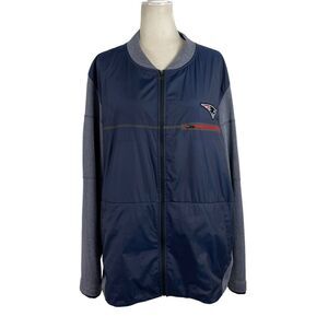 NFL Nike Shield Hybrid Mens XL New England Patriots Nylon Lightweight Zip Jacket